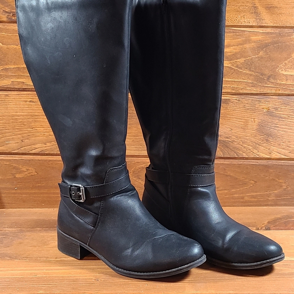 Biker Style Knee Boot